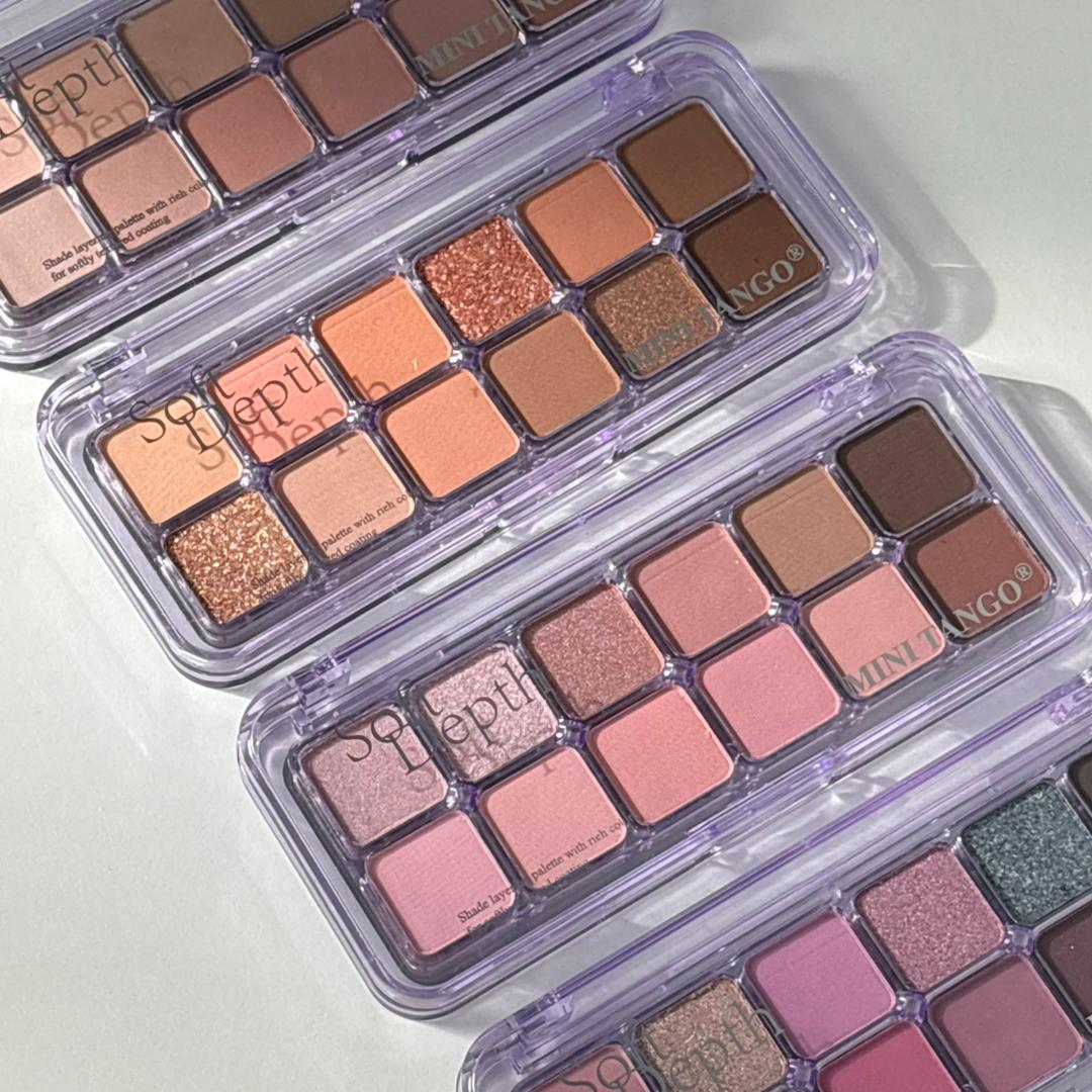 پالت سایه چشم 12 رنگ Mini Tango مدل Soft Depth