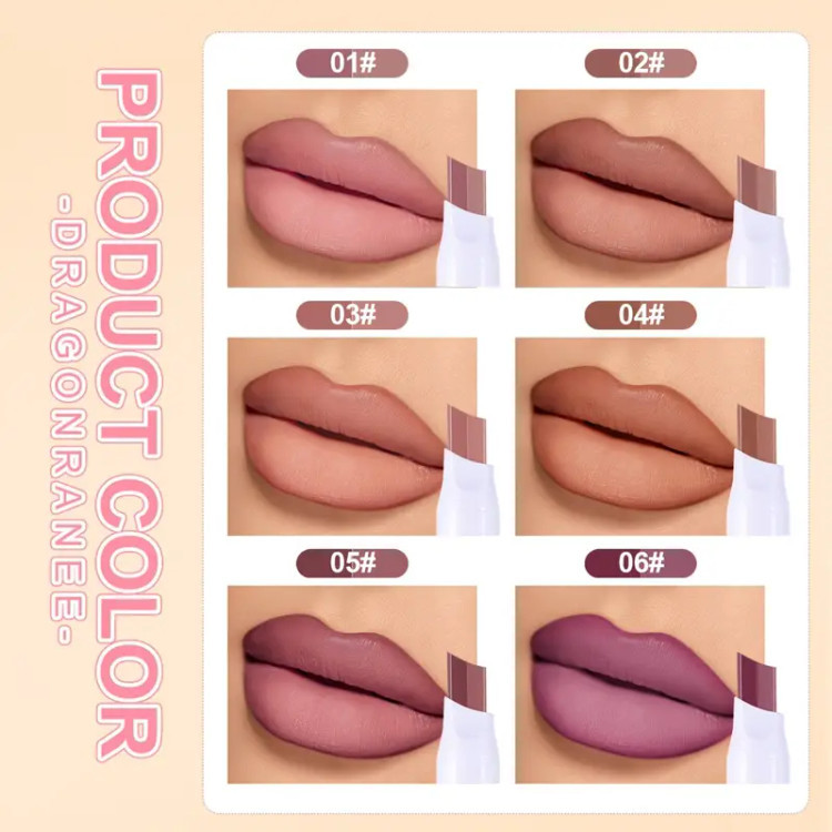 رژ لب استیکی دو رنگ دراگون رانی مدل BICOLOR Dragon Ranee BIOCOLOR LIPSTICK