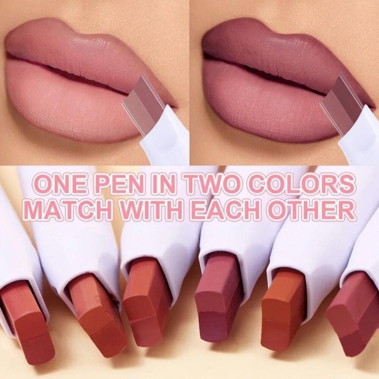 رژ لب استیکی دو رنگ دراگون رانی مدل BICOLOR Dragon Ranee BIOCOLOR LIPSTICK